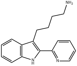 4-(2-PYRIDIN-2-YL-1H-INDOL-3-YL)-BUTYLAMINE 结构式