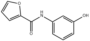 N-(3-ヒドロキシフェニル)-2-フルアミド 化学構造式