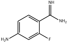4-氨基-2-氟苯甲脒 结构式