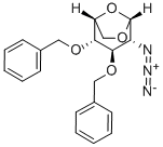 1,6-Anhydro-2-azido-2-deoxy-3,4-bis-O-(phenylmethyl)-beta-D-glucopyranose Structure