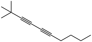 2,2-ジメチル-3,5-デカジイン 化学構造式