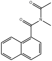 N-アセチル-N-メチル-1-ナフタレンカルボアミド 化学構造式