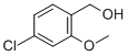 4-クロロ-2-メトキシベンジルアルコール 化学構造式