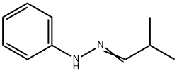 2-メチルプロパナールフェニルヒドラゾン 化学構造式