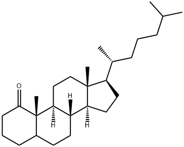 コレスタン-1-オン 化学構造式