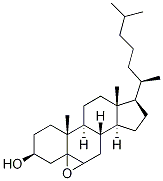 Cholestan-3-ol, 5,6-epoxy-, (3b)- Struktur