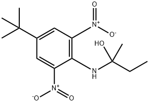 2-[[4-(1,1-Dimethylethyl)-2,6-dinitrophenyl]amino]-2-butanol Structure