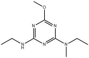 N,N'-Diethyl-6-methoxy-N-methyl-1,3,5-triazine-2,4-diamine Struktur