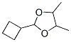 1,3-Dioxolane,  2-cyclobutyl-4,5-dimethyl- 结构式