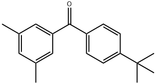 4-TERT-BUTYL-3',5'-DIMETHYLBENZOPHENONE Struktur