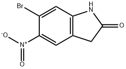6-BROMO-5-NITROINDOLIN-2-ONE Structure