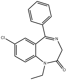 N-Ethylnordiazepam Structure