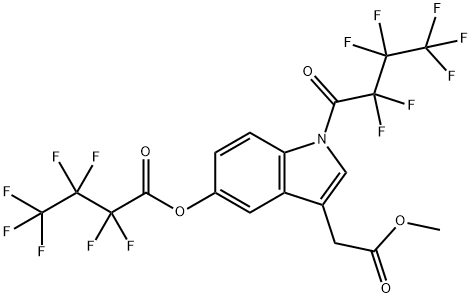 55712-65-7 5-(2,2,3,3,4,4,4-Heptafluoro-1-oxobutoxy)-1-(2,2,3,3,4,4,4-heptafluoro-1-oxobutyl)-1H-indole-3-acetic acid methyl ester