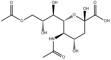 5-N-乙酰-9-O-乙酰神经氨酸, 55717-54-9, 结构式