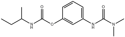 N-(sec-Butyl)carbamic acid 3-[[(dimethylamino)carbonyl]amino]phenyl ester Struktur