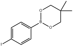 2-(4-Iodophenyl)-5,5-dimethyl-1,3,2-dioxaborinane Structure