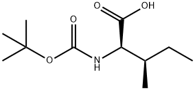 Boc-D-异亮氨酸,55721-65-8,结构式