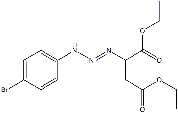 (E)-2-[3-(4-Bromophenyl)-1-triazeno]-2-butenedioic acid diethyl ester Structure