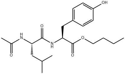 N-(N-アセチル-L-ロイシル)-L-チロシンブチル 化学構造式