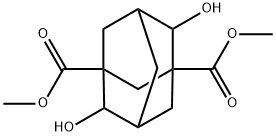 4,8-Dihydroxyadamantane-1,3-dicarboxylic acid dimethyl ester Struktur