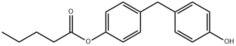 Pentanoic acid 4-[(4-hydroxyphenyl)methyl]phenyl ester|