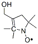 3-ヒドロキシメチル-(1-オキシ-2,2,5,5-テトラメチルピロリン) 化学構造式