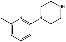 1-(6-甲基吡啶-2-基)]哌嗪, 55745-89-6, 结构式