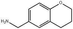 (3,4-ジヒドロ-2H-クロメン-6-イルメチル)アミン 化学構造式
