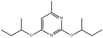 2,4-DI-SEC-BUTOXY-6-METHYL-PYRIMIDINE, 55749-15-0, 结构式