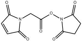 マレイミド酢酸 N-スクシンイミジル 化学構造式