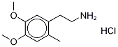 4,5-ジメトキシ-2-メチルベンゼンエタンアミン塩酸塩 化学構造式
