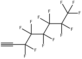 1H-パーフルオロオクト-1-イン 化学構造式