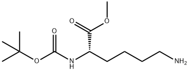 N-叔丁氧羰基赖氨酸甲酯盐酸盐 结构式