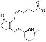 (5Z,13E,15S)-15-Hydroxy-9-oxoprosta-5,8(12),13-trien-1-oic acid methyl ester Structure
