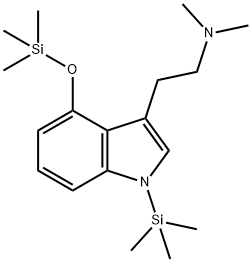 N,N-Dimethyl-1-(trimethylsilyl)-4-[(trimethylsilyl)oxy]-1H-indole-3-ethanamine Structure