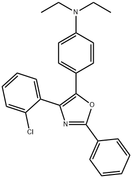 4-[4-(2-chlorophenyl)-2-phenyloxazol-5-yl]-N,N-diethylaniline Structure