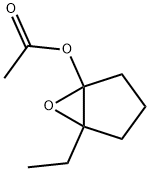6-Oxabicyclo[3.1.0]hexan-1-ol,5-ethyl-,acetate(9CI) Struktur