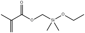 (メタクリロキシメチル)ジメチルエトキシシラン 化学構造式