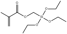 メタクリロキシメチルトリエトキシシラン 化学構造式