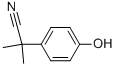 2-(4-HYDROXYPHENYL)-2-METHYLPROPANENITRILE Struktur