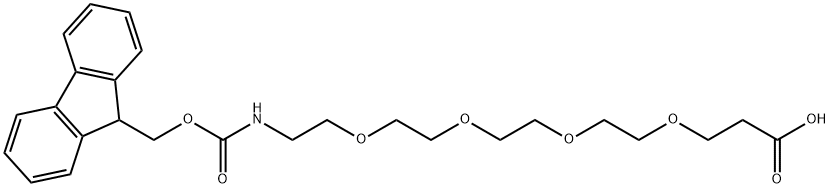 FMOC-15-AMINO-4,7,10,13-TETRAOXAPENTADECANOIC ACID Structure