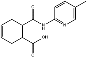 3-Cyclohexene-1-carboxylicacid,6-[[(5-methyl-2-pyridinyl)amino]carbonyl]- 结构式