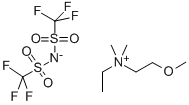 乙基(2-甲氧乙基)二甲基铵双(三氟甲磺酰)亚胺, 557788-37-1, 结构式