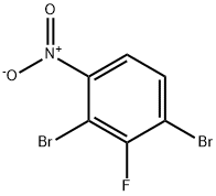 2,4-二溴-3-氟硝基苯, 557789-62-5, 结构式