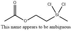 2-(二氯甲基硅烷基)乙基乙酸酯 结构式