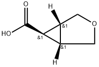 EXO-3-オキサビシクロ[3.1.0]ヘキサン-6-カルボン酸 化学構造式