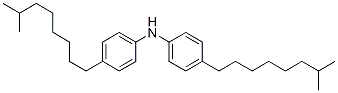 4-(7-メチルオクチル)-N-[4-(7-メチルオクチル)フェニル]ベンゼンアミン 化学構造式