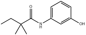 2,2-ジメチル-N-(3-ヒドロキシフェニル)ブチルアミド 化学構造式