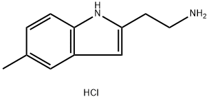 5-メチルトリプタミン塩酸塩 化学構造式