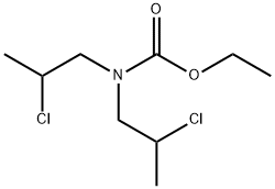N,N-Bis(2-chloropropyl)carbamic acid ethyl ester Struktur
